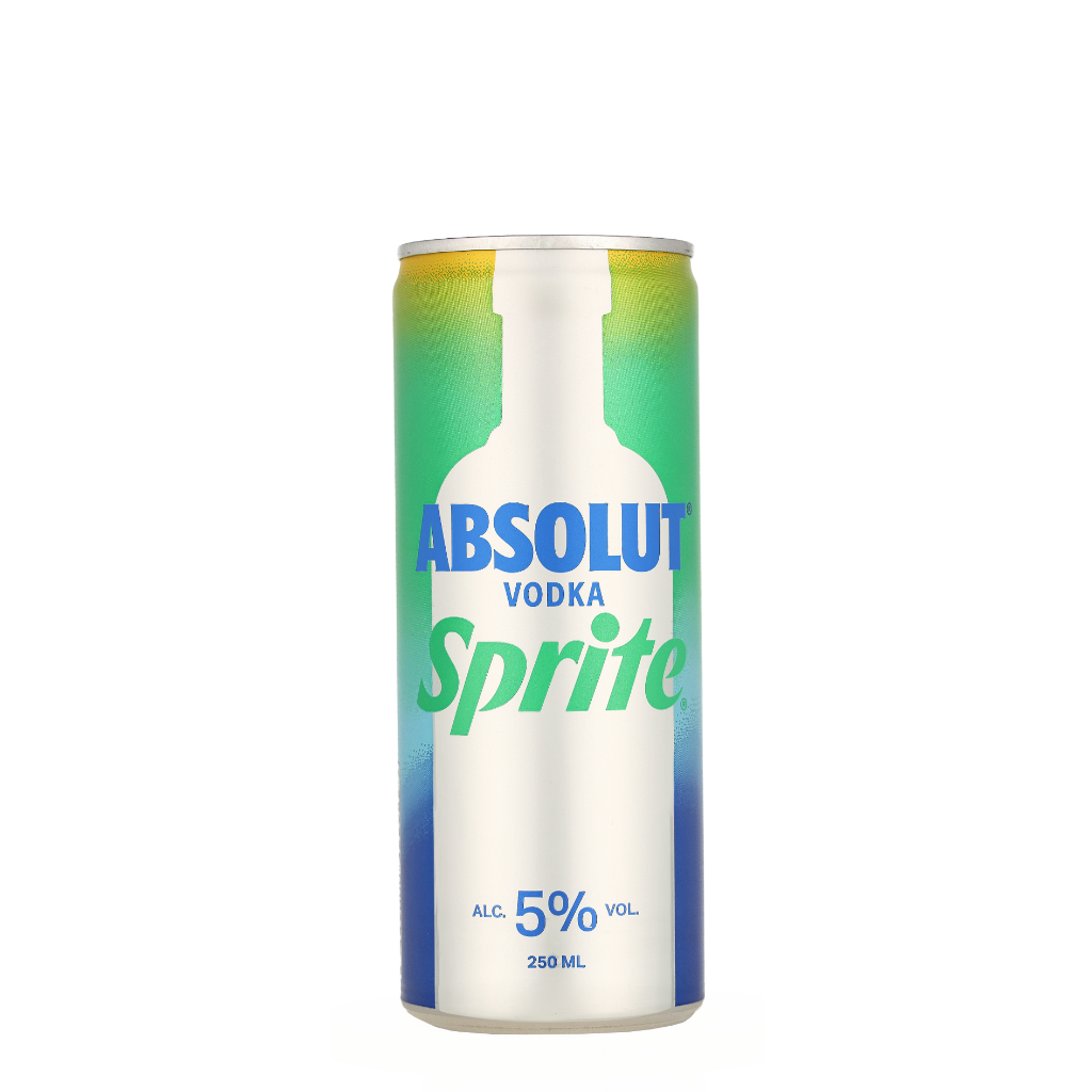 Absolut Vodka & Sprite Deposit NL Logo 0.25 liter Premix