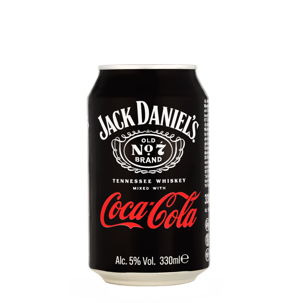 Jack Daniel&apos;s Whiskey & Coca-Cola Deposit NL Logo 0.33 liter Overig