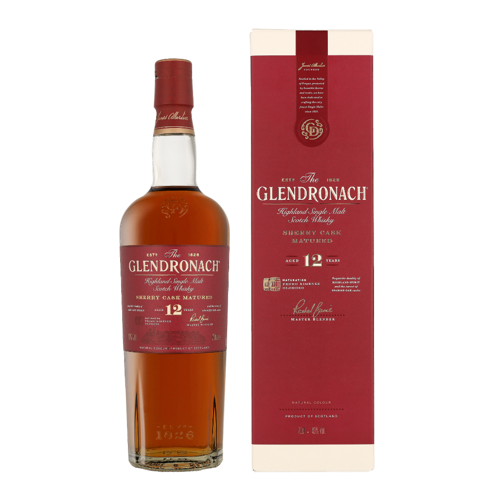 The Glendronach 12 Years 0.70 liter Whisky + Giftbox + Giftbox