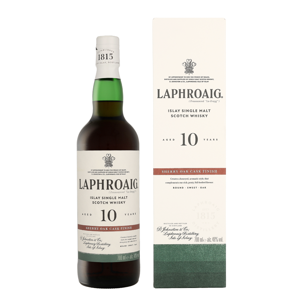 Laphroaig 10 Years Sherry Cask Finish 0.70 liter Whisky + Giftbox + Giftbox