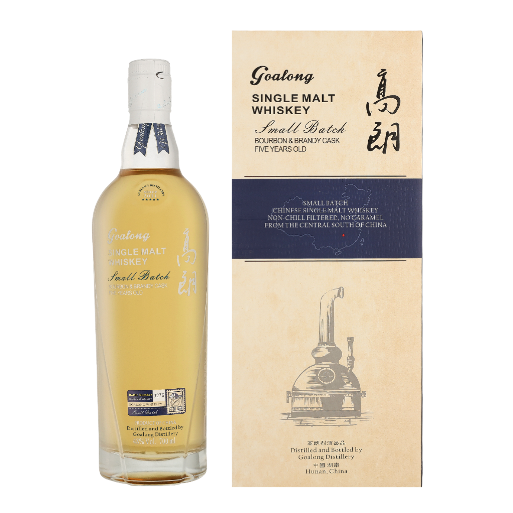 Goalong 5 Year Old Bourbon & Brandy Cask Single Malt 70cl Whisky + Giftbox + Giftbox