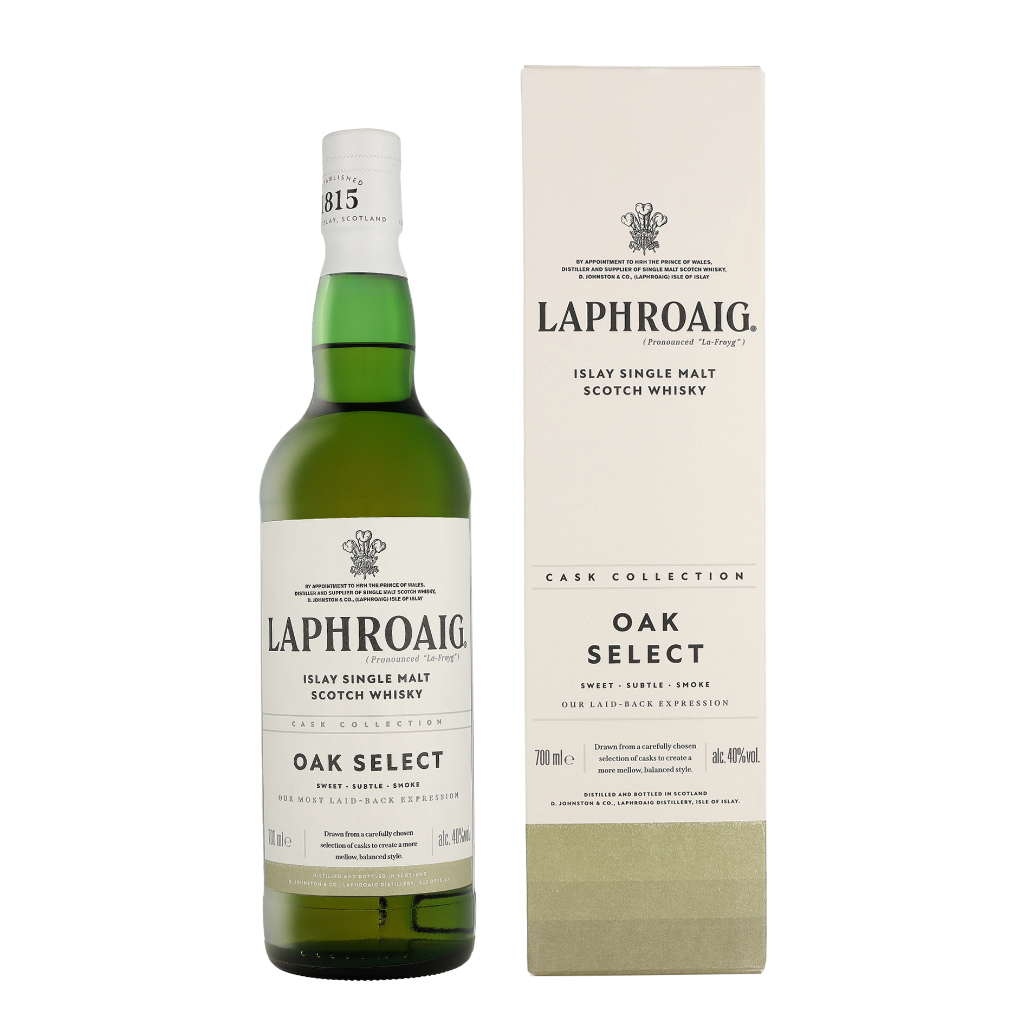 Laphroaig Oak Select 0.70 liter Whisky + Giftbox + Giftbox